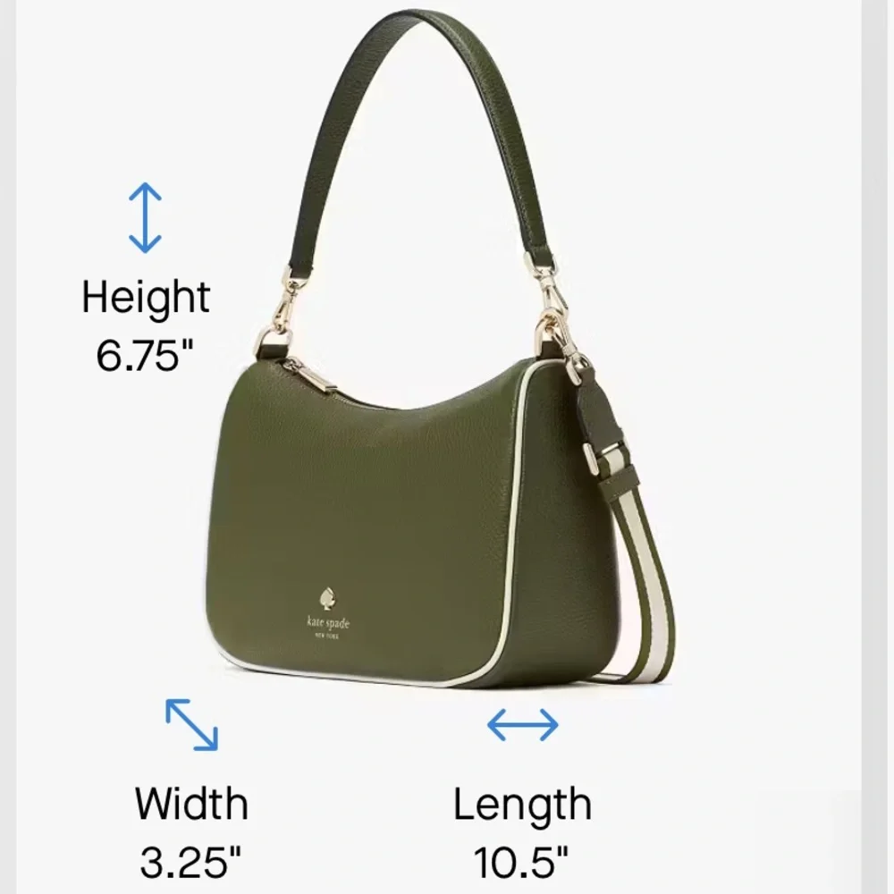 Kate Spade Emma Medium Shoulder Bag Pebble Leather Shoulder Crossbody NWT $429 - Picture 3 of 6